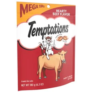 6.35 oz. Whiskas Temptations Hearty Beef Flavor - Treats
